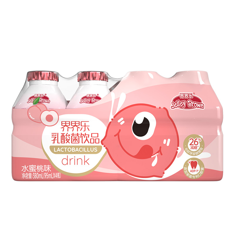 界界樂小怪獸乳酸菌飲品（水蜜桃味）